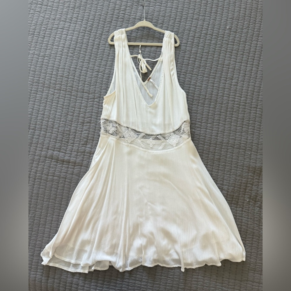 Free People cream dress size small